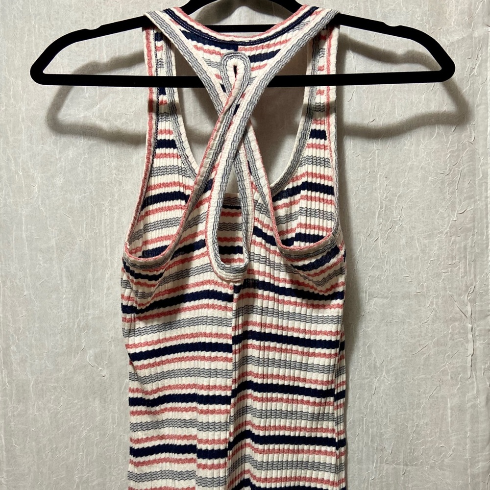 Striped Ribbed Tank - Picture 2 of 2